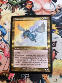 MTG Dromar The Banisher 🇬🇧 🟡 Nm Invasion Magic Dragon Legend Rare 2000 Og - Image 5