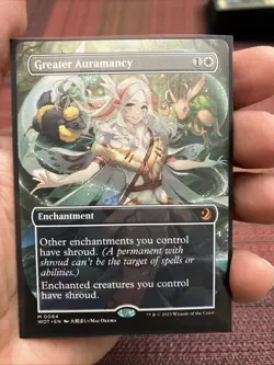 Greater Auramancy (Anime Borderless) Wilds of Eldraine: Enchanting Tales Regular - Image 1