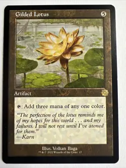 1x RETRO GILDED LOTUS - Brothers' War - MTG - Magic the Gathering - Image 1