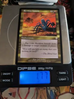 Reckless Assault 🇬🇧 🟨 Nm Invasion Magic the Gathering Mtg Rare 2000 Red Black - Image 2