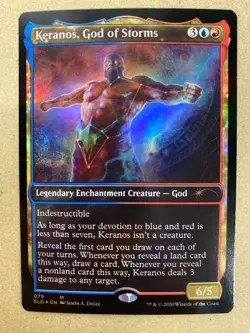 MTG 1x FOIL Keranos, God of Storms # 79 Secret Lair Drop Magic Gathering x1 NM - Image 1
