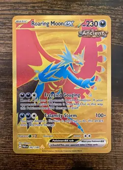 Pokemon Roaring Moon EX 262/182 - Ultra Rare Holo Card - Paradox Rift - Mint - Image 1
