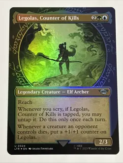 MTG Lord of the Rings Legolas, Counter of Kills Showcase Foil 0324 NM - Image 1