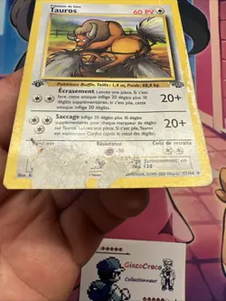 Carte Pokemon Tauros 47/64 Wizards Jungle Edition 1 Ed1 First Francais Vf Fr - Image 5