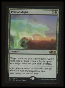 Primal Might #197 Core Set 2021 MTG Near Mint FOIL - Image 1