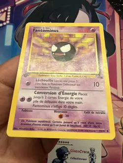 Carte pokemon wizard fossile edition 1 Ed1 First francais vf Fr Fantominus 33/62 - Image 4