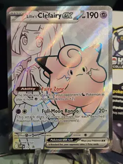 Pokemon Lillie's Clefairy ex SVP 195 Scarlet & Violet Black Star Promo NM - Image 1