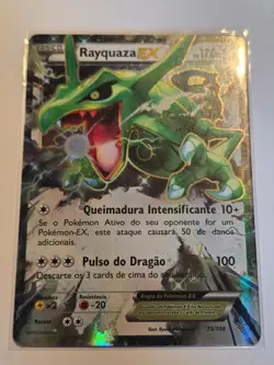 Rayquaza EX (ROS 75)●PORTUGUESE●ULTRA RARE●POKEMON●Roaring Skies●2015●NM●A226 - Image 1