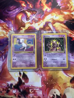 Pokemon Mew And Mewtwo Black Star Promo 2000 - Image 1