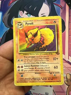 Carte Pokemon Wizards Jungle Pyroli Rare 19/64 Francais Vf FR - Image 2