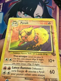 Carte Pokemon Wizards Jungle Pyroli Rare 19/64 Francais Vf FR - Image 3