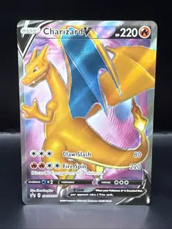 Pokemon TCG Charizard V SWSH050 Black Star Promo Full Art Sealed B - Image 1