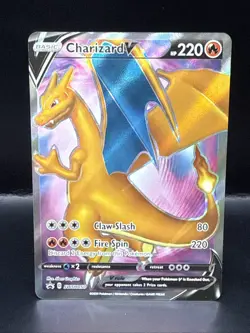 Pokemon TCG Charizard V SWSH050 Black Star Promo Full Art Sealed B - Image 2