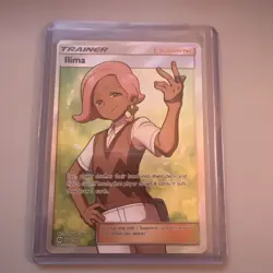 Pokemon TCG Ilima Sun & Moon Base Set 146/149 Full Art Ultra Rare NM - Image 1