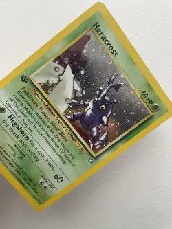 Pokemon Heracross 6/111 ENG Holo 1st Edition Neo Genesis 2000 - Image 3