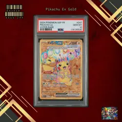 🇫🇷 PIKACHU EX PSA 10 - ETINCELLES DEFERLANTES GOLD FR EV 247/191 Pokemon 🇫🇷 - Image 1