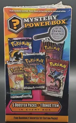 Pokemon Mystery Power Box Brand New Early Edition Vintage Packs 1:20 Boxes Rare! - Image 2