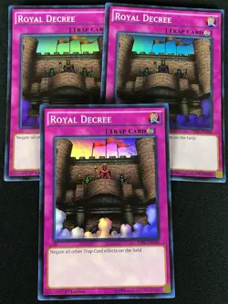 YUGIOH ROYAL DECREE THSF-EN058 1ST SUPER X3 (NM) - Image 1