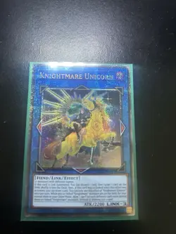 Knightmare Unicorn Yu-Gi-Oh! RA01-EN043 1st Quarter Century Secret Rare - Image 1