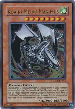 Yugioh Koa'ki Meiru Maximus SOVR-EN081 Ultra Rare Unl Ed NM - Image 1