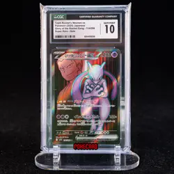 Team Rocket‘s Mewtwo ex SR SV10-114/098 Pokemon Card Japanese CGC 10 #1 - Image 1