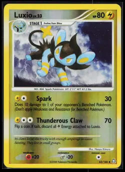 Luxio 62/146 Uncommon Legends Awakened Reverse Holo Pokemon Card - Image 1