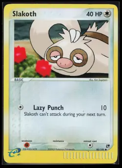 Slakoth 80/100 Common Sandstorm Reverse Holo Pokemon Card - Image 1