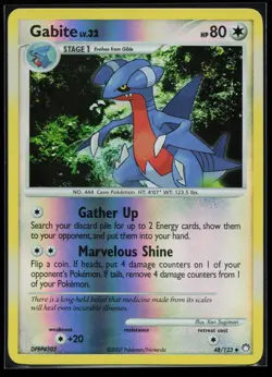 Gabite 48/123 Uncommon Mysterious Treasures Reverse Holo Pokemon Card - Image 1