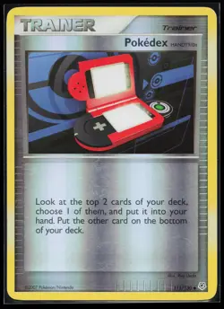 Pokedex (HANDY910is) 111/130 Diamond and Pearl Reverse Holo Pokemon Card - Image 1