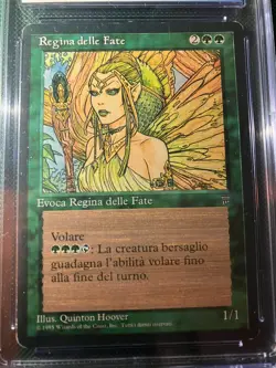 MTG Pixie Queen Italian Legends CGC 6 EX/NM - Image 2