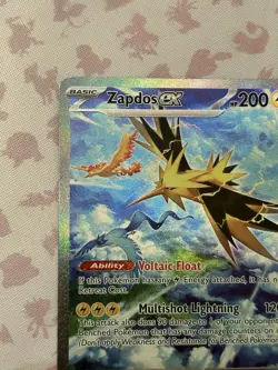2023 Pokemon Zapdos ex 202/165 Scarlet & Violet 151 Special Illustration Rare NM - Image 2