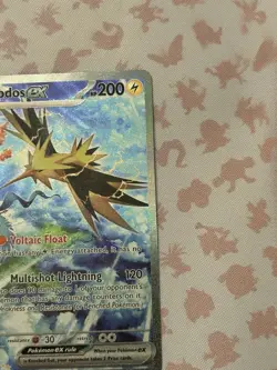 2023 Pokemon Zapdos ex 202/165 Scarlet & Violet 151 Special Illustration Rare NM - Image 3