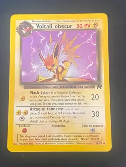 CARTE POKEMON VOLTALI OBSCUR 38/82 FR UNCO WIZARDS TEAM ROCKET - EXC+ - Image 1