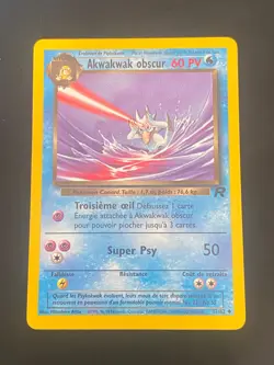 CARTE POKEMON AKWAKWAK OBSCUR 37/82 FR UNCO WIZARDS TEAM ROCKET - NM - Image 1