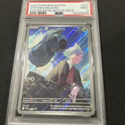 2025 POKEMON SVP EN-SV STEVEN RIVAL BATTLE DECK PROMO #207 STEVEN'S BELDUM PSA 9 - Image 2