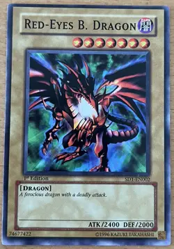 Red-Eyes B. Dragon - 1st Edition SD1-EN002 - - YuGiOh - Yu Gi Oh - Image 1