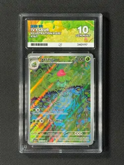 ACE 10 Ivysaur 167/165 IR Pokemon Card Sv: Scarlet & Violet 151 Holo GEM MINT - Image 1