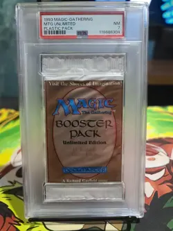 Magic The Gathering Unlimited Booster Pack PSA 7 Mtg 1993 Lotus/Mox Power 9 - Image 1