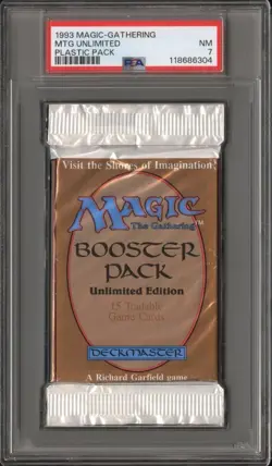 Magic The Gathering Unlimited Booster Pack PSA 7 Mtg 1993 Lotus/Mox Power 9 - Image 3