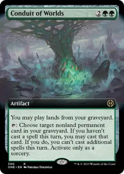 Conduit of Worlds (Extended Art) - Light Play MTG Phyrexia: All Will Be One - Image 1