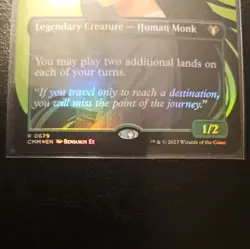 MTG Azusa, Lost but Seeking CMM 0679 FOIL Borderless Rare - Image 2
