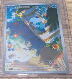 OSHAWOTT 105/086 WHITE FLARE Illustration Rare Pokemon Card NM+ ENGLISH - Image 1