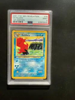 Pokemon Octillery Neo Revelation 034/064 1st Edition PSA 9 MINT - Image 1