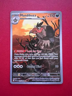 Pokemon TCG Mandibuzz White Flare Illustration Rare 145/086 Full Art - Image 1