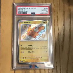 2024 Pokemon PALDEAN FATES - SHINY RARE #131 Pikachu PSA 10 - Image 1