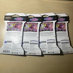 Pokemon Sword & Shield Fusion Strike Blister Booster Pack Complete Art Set - Image 2