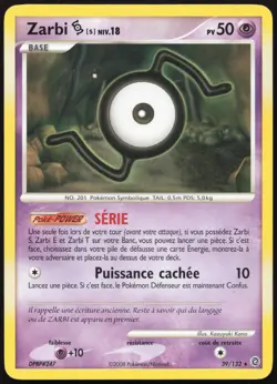 Carte Pokemon Zarbi S 39/132 Merveilles Secretes Francais - Image 1