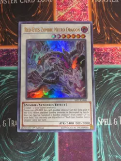 Yu-Gi-Oh! Red-Eyes Zombie Necro Dragon SR07-EN041 1st Edition Ultra Rare NM a1/ - Image 1