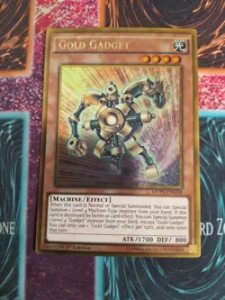 Yu-Gi-Oh! TCG Gold Gadget MVP1-ENG18 Gold Rare 1st Edition Near Mint a1/ - Image 1