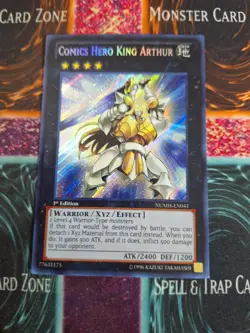 Yu-Gi-Oh! Comics Hero King Arthur NUMH-EN041 Secret Rare 1st Edition Near Mint - Image 1
